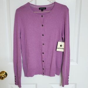 Lavender Cardigan Sweater - Small, NWT